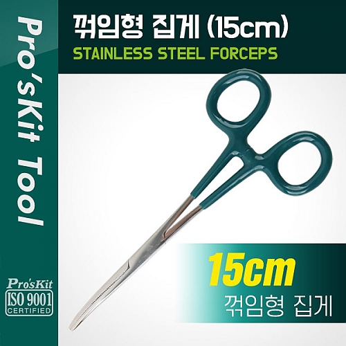 PROKIT (1PK-T416) 집게 15cm 꺾임형(꺽임) 집게 PROKIT (1PK-T416) 집게 15cm 꺾임형(꺽임) 집게